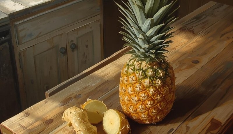 Suco Detox de Abacaxi com Gengibre