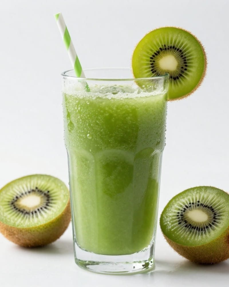 suco verde detox com kiwi para desintoxicar e reduzir inchaço