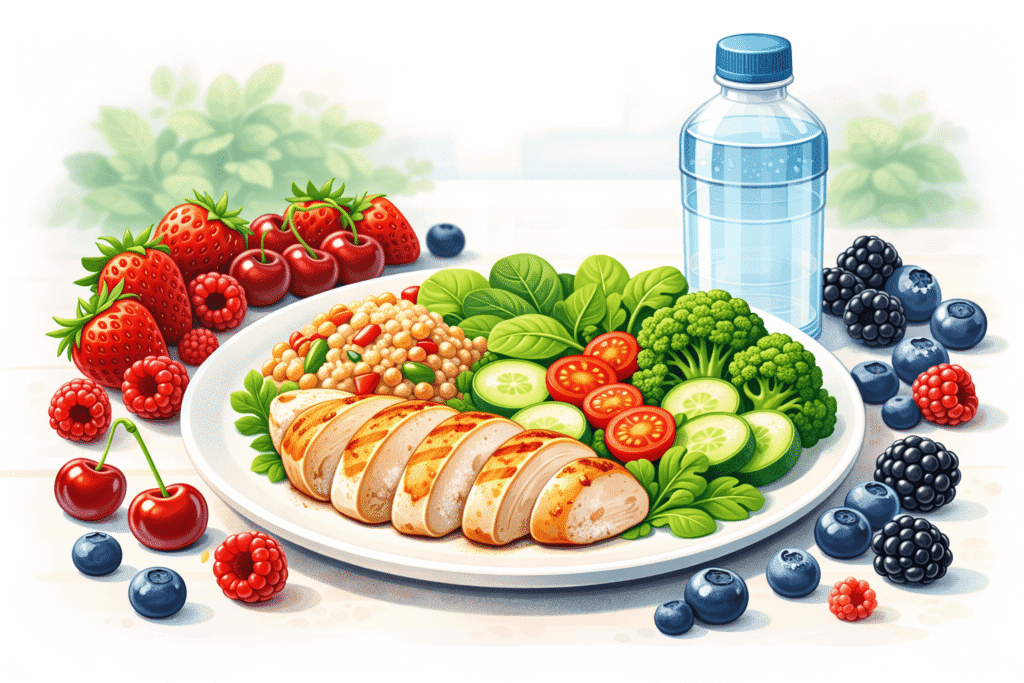 Rotina Saudável: alimentos saudáveis