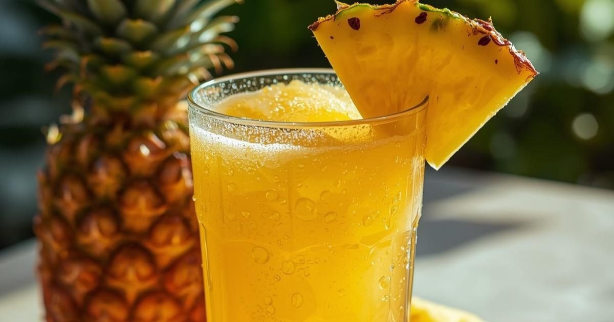 Suco Detox de Abacaxi com Gengibre