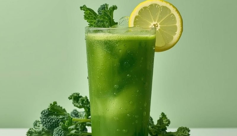 Suco Detox de Couve com Limão