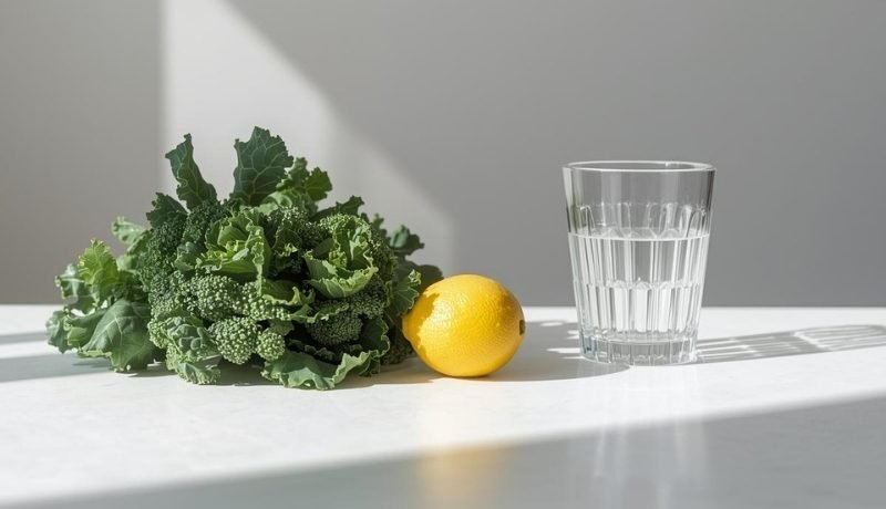 Suco Detox de Couve com Limão