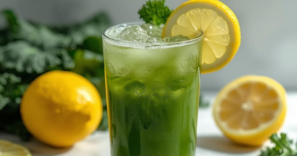 Suco Detox de Couve com Limão