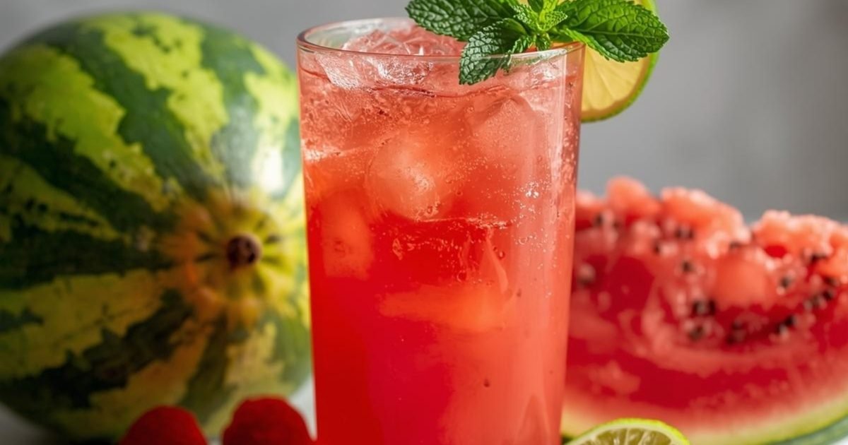 Suco detox de Melancia