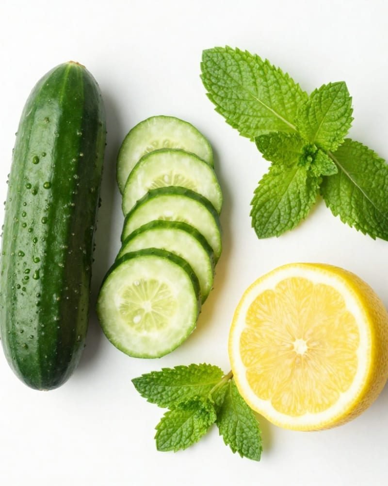 Suco Detox de Pepino com Limão
