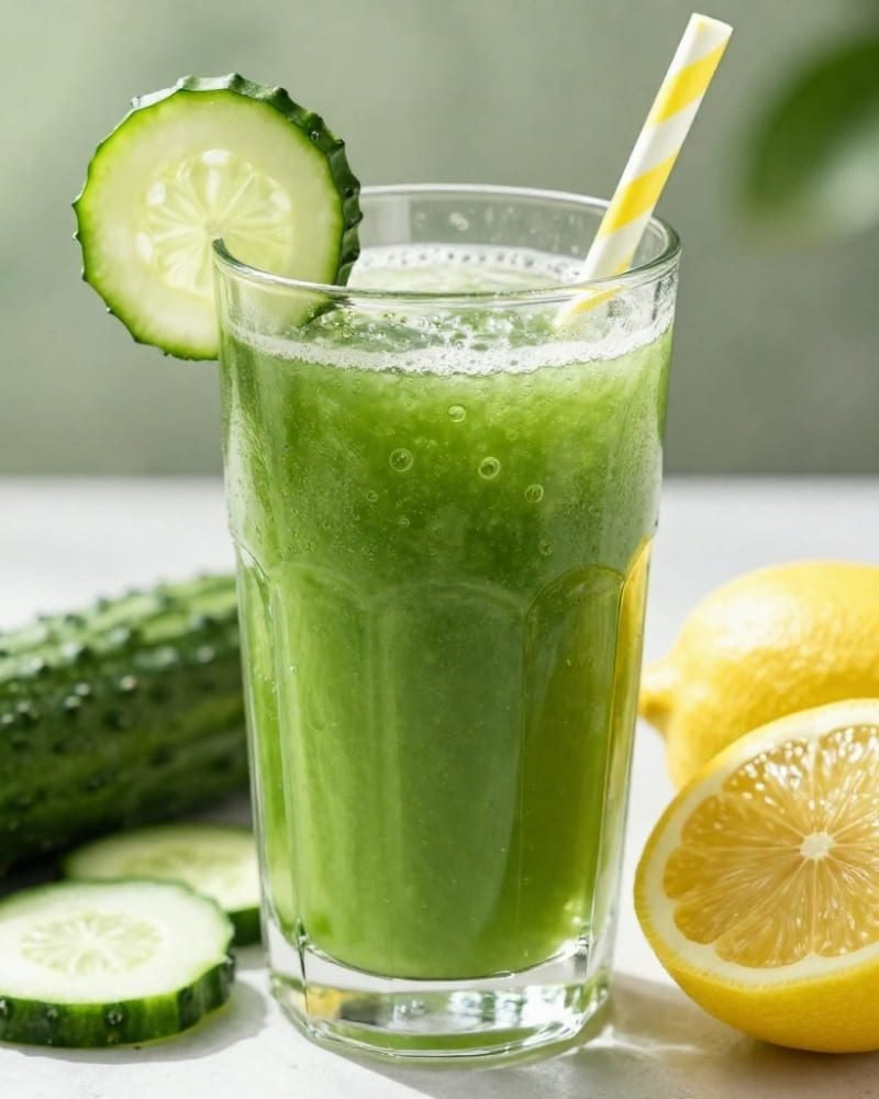 Suco Detox de Pepino com Limão: Refrescância e Saúde em Cada Gole