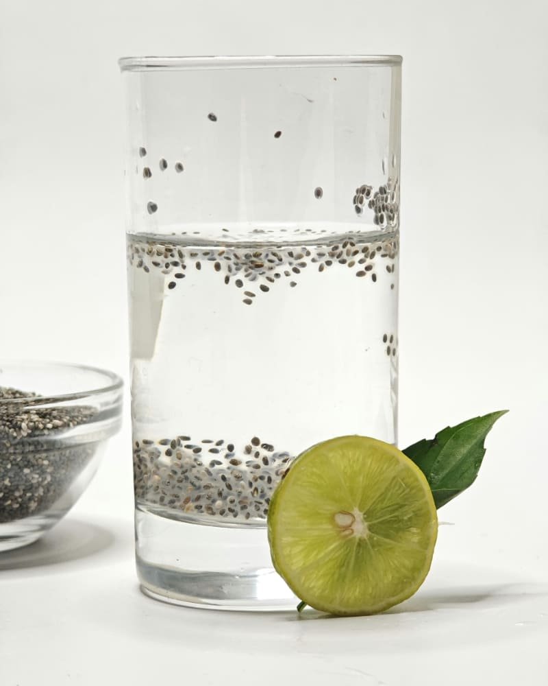 suco detox com chia para emagrecer e dar saciedade